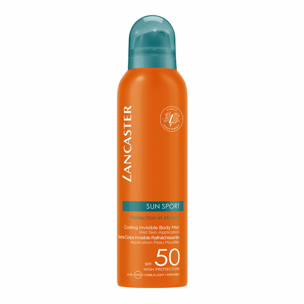 Sun Screen Spray Lancaster Sun Sport Invisible SPF50 (200 ml)
